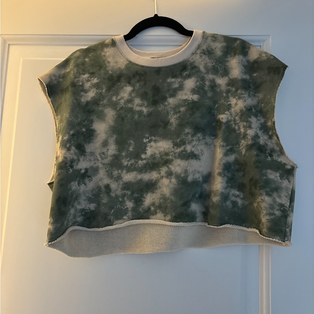 ATM Green Tie Dye Tank